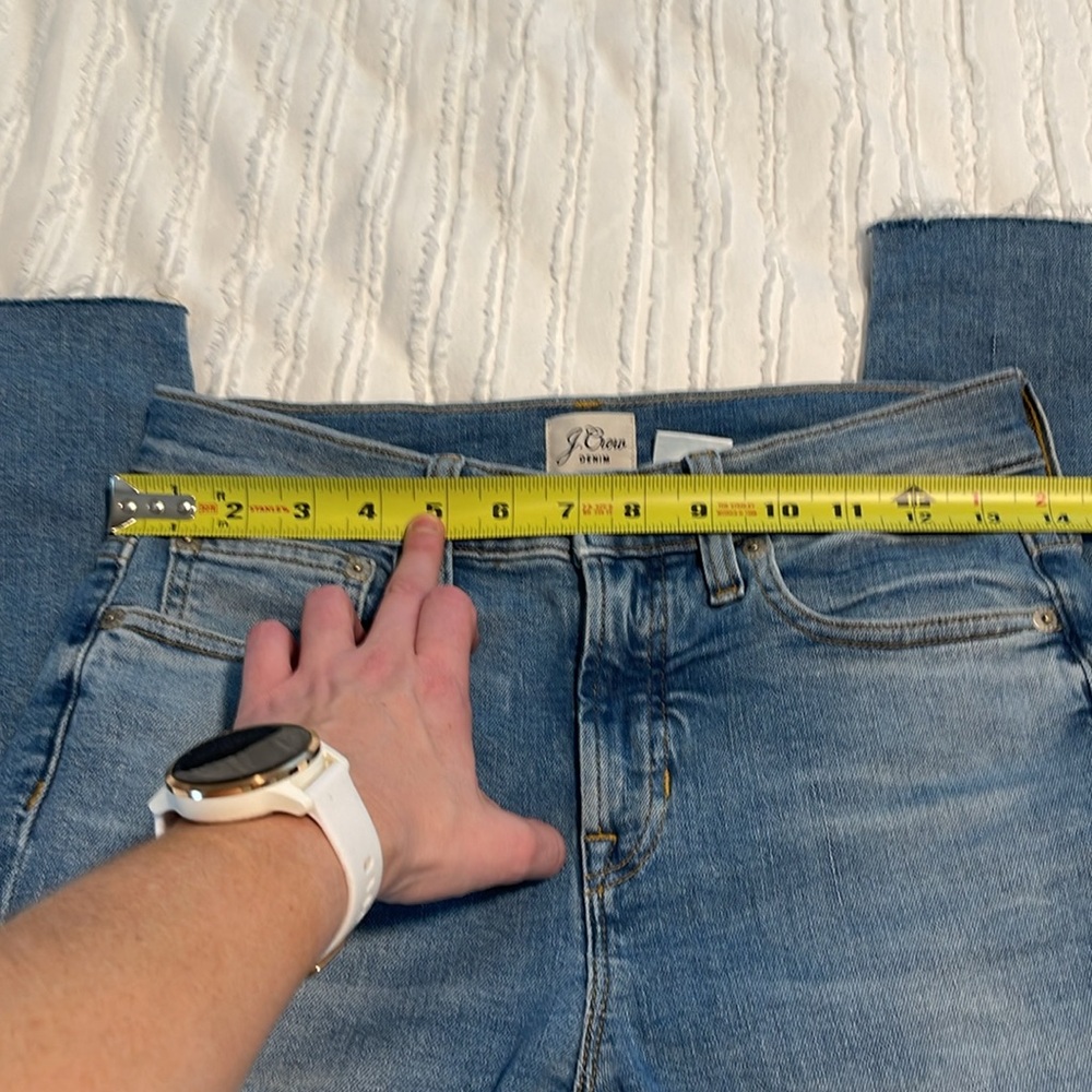 NWOT J. crew 9” Toothpick Denim- size 2 (25) - Picture 4 of 9